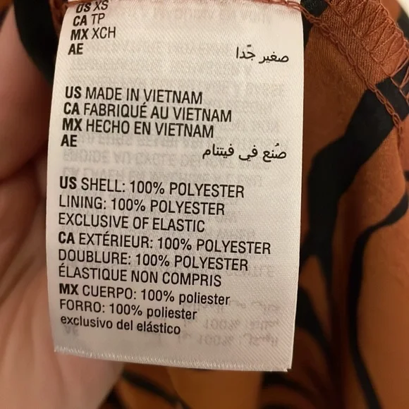 NWT Bar III - Animal Tiger Print Long Sleeve Midi Dress - Size XS - Picture 7 of 13